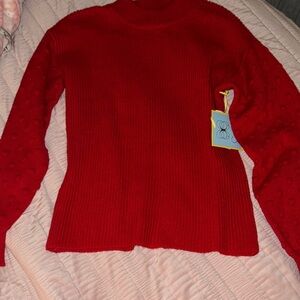 CeCe Red Women's Turtleneck Sweater